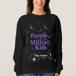 Sudadera Purple Up for Military Kids Dandelion Show Support