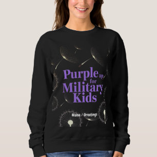 Sudadera Purple Up for Military Kids Dandelion Show Support