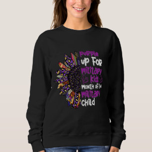 Sudadera Purple Up Military Child Leoparflower Para Hombres