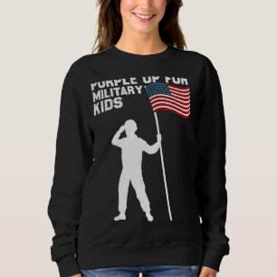 Sudadera Purple Up Military Kids Mes Armada Militar Infanti