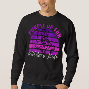 Sudadera Púrpura Mes De Boots Infantiles Militares