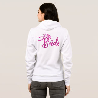 Sudadera Purpurina de la dama de honor Hoodie - Regalo de B