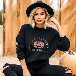 Sudadera Purpurina de Oro de Halloween Town University Coll