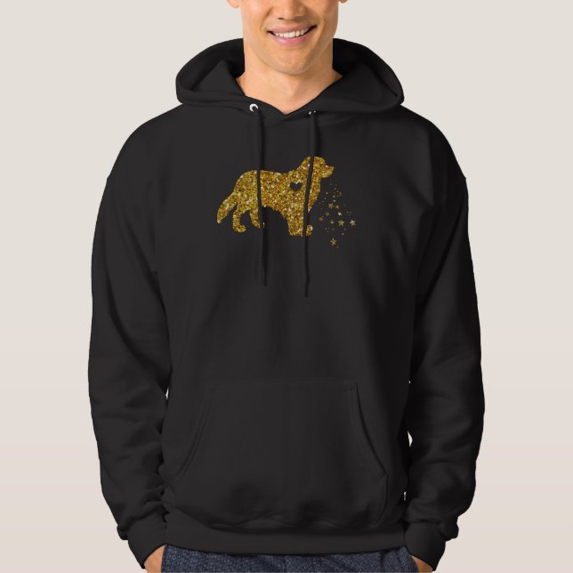 Sudadera Purpurina de oro Stars Labrador (Anverso)