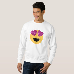 Sudadera purpurina emoji del ojo del corazón menstrual suda
