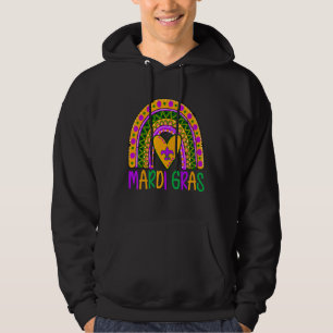 Sudadera Purpurina Leopard Boho Rainbow Mardi Gras Shirome