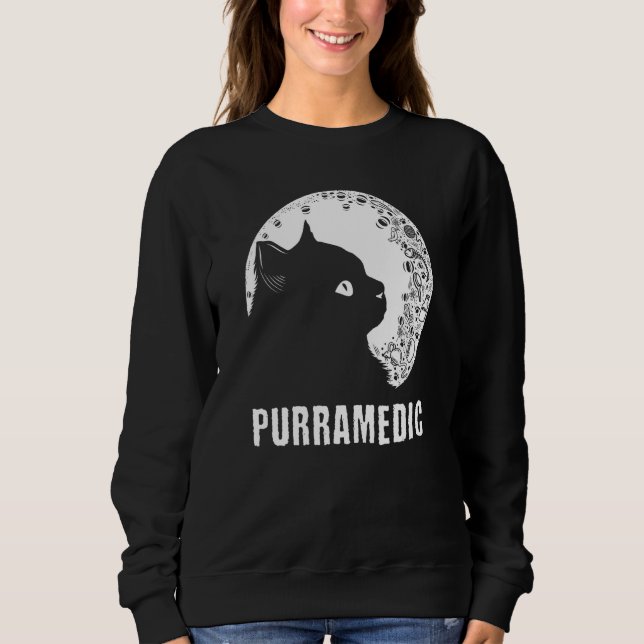 Sudadera Purramedic Cat   Paramedic Kitten EMT   Cat Mom (Anverso)