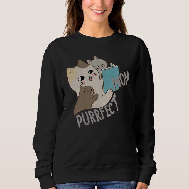 Sudadera Purrfect Mom (Anverso)