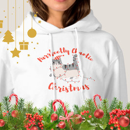 Sudadera Purrfectly Chaotic Christmas Funny Holiday Cat