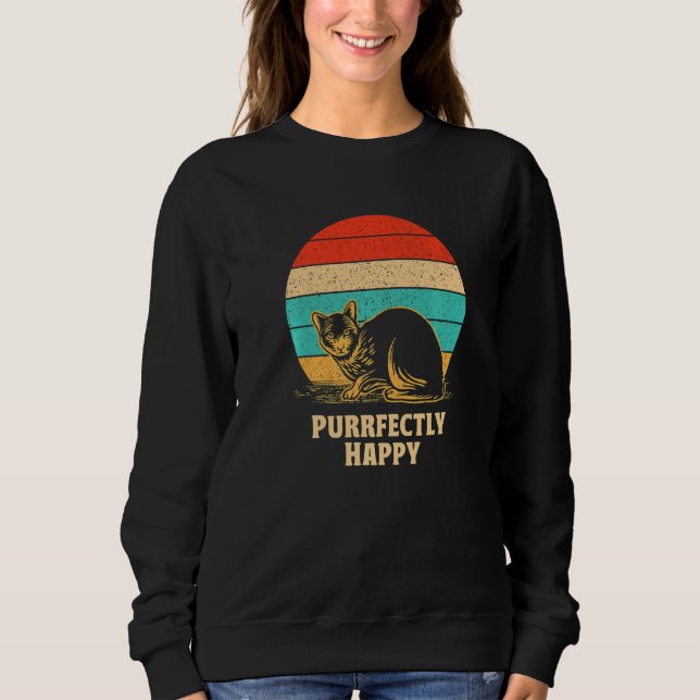 Sudadera Purrfectly Happy Cat  Friends Kitten Buddy Positiv (Anverso)