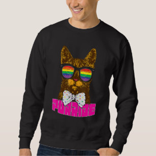Sudadera Purride Cat Bisexual Orgullo Gay Arcoiris LGBT Sun