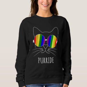 Sudadera Purride Cat Lgbt Orgullo Gay Tranvía Bisexual Lesb