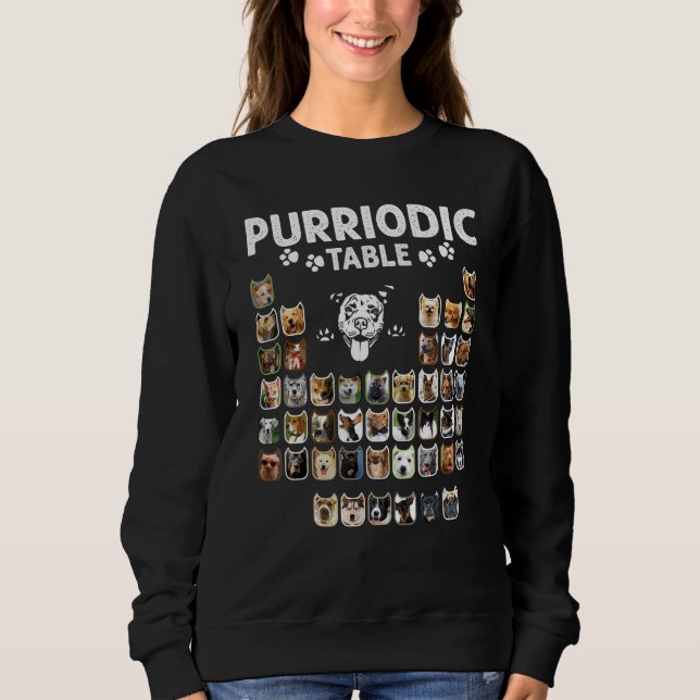 Sudadera Purriodic Table Periodic Elements Dog Chemistry Ch (Anverso)