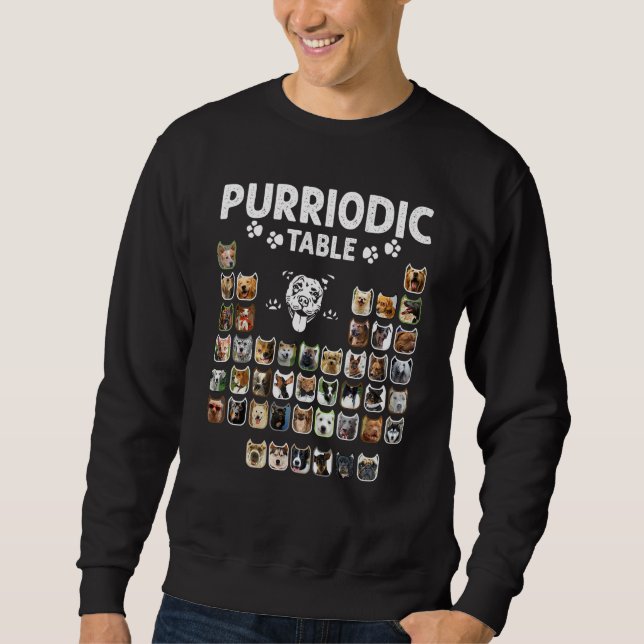 Sudadera Purriodic Table Periodic Elements Dog Chemistry Ch (Anverso)