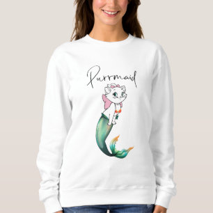 Sudadera Purrmaid de gatito de gatito de comadreja - Diseño