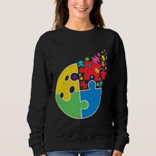 Sudadera Puzzle Bowling Support Autism Awareness Men