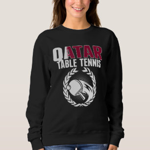 Sudadera Qatar Table Tennis Qatari Ping Pong Supporter Spo