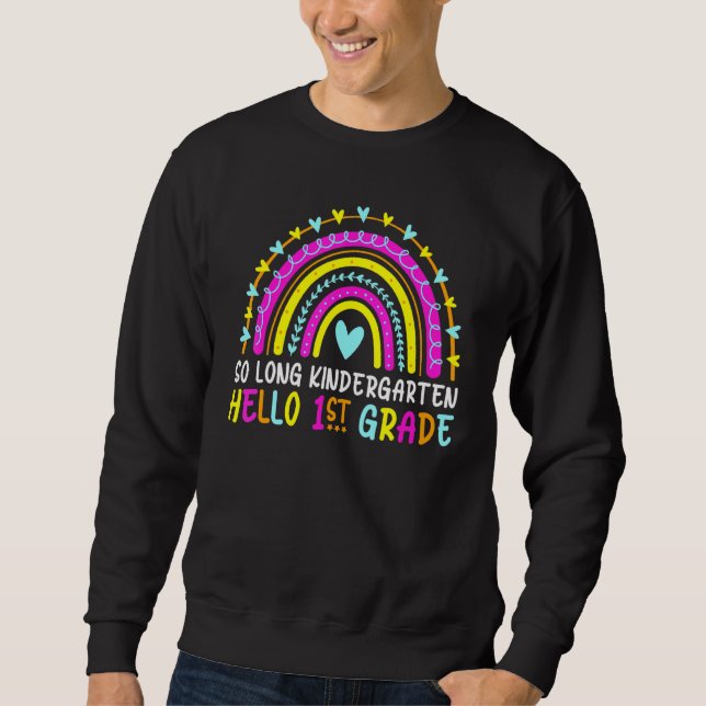Sudadera QmLX So Long Kindergarten Hola 1er grado de vuelta (Anverso)