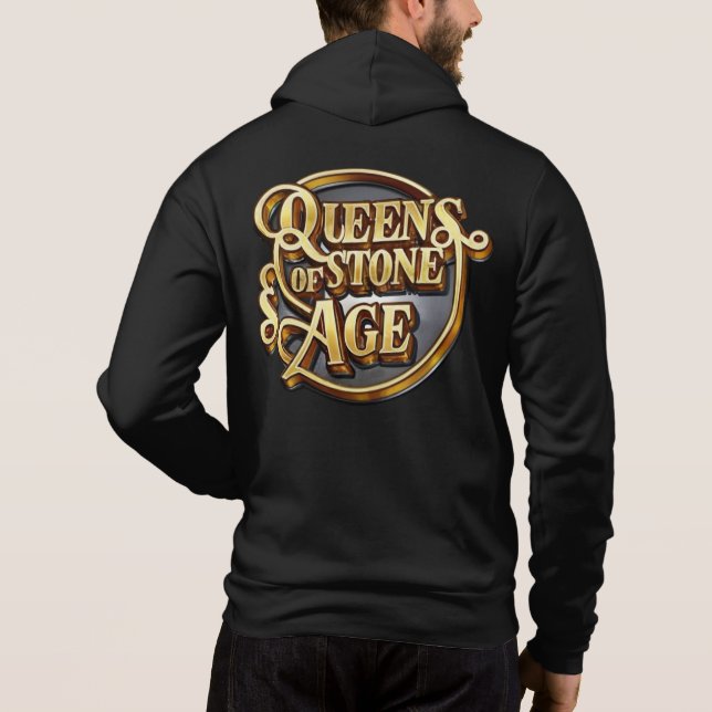 Sudadera QOTSA Merch: Negro masculino (Reverso)