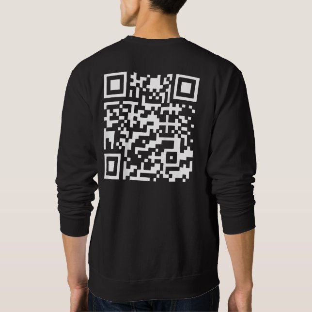 Sudadera QR presidente Trump 45/47 Navidades código de bail (Reverso)