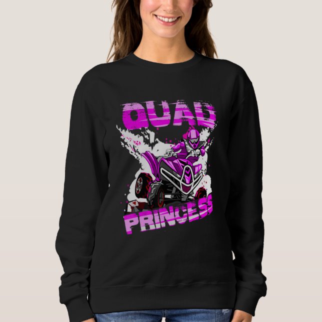 Sudadera Quad Princess ATV 4 Wheeler Quad Offroad Mud MX Gi (Anverso)