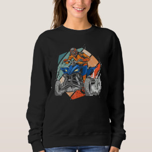 Sudadera Quad Retro Quad Riding 4Wheeler Atv Para Niños M