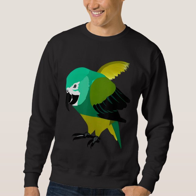Sudadera Quaker Parrots birds animals pet  Party quotes Fam (Anverso)