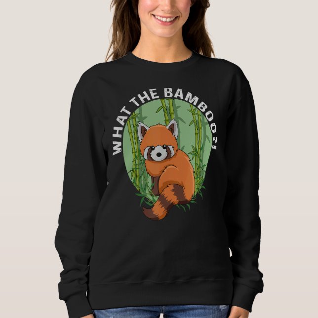 Sudadera Qué Cita De Bambú Para Un Experto De Panda Rojo (Anverso)