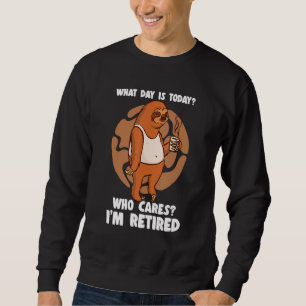 Sudadera ¿Qué día es hoy a quién le importa que estoy cansa