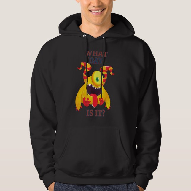 Sudadera Qué Día Es Humorístico (Anverso)