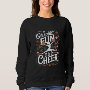 Sudadera Qué divertido es animar feas porristas en Navidad