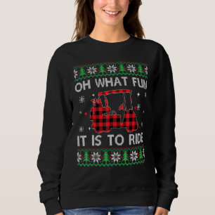 Sudadera Qué divertido es montar en Navidad