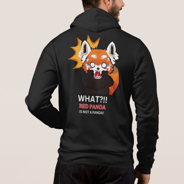 Sudadera ¡¿Qué?! ¡El panda rojo no es un panda! (Reverso)