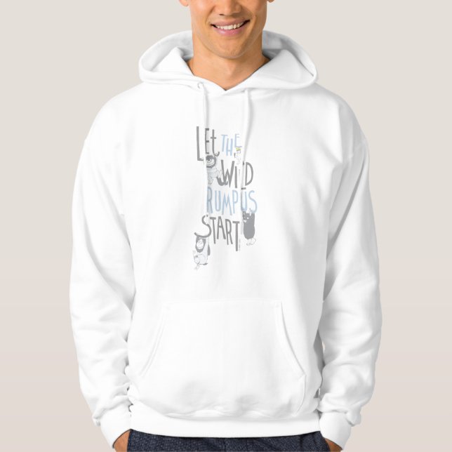 Sudadera Que empiece el gran alboroto - Azul (Anverso)