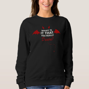 Sudadera ¿Qué Es Lo Que Realmente Deseas A Jesús Lucifer Q
