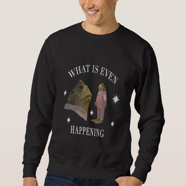 Sudadera ¿Qué Está Pasando Al Estilo Retro (Anverso)