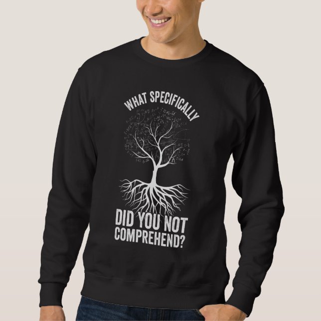 Sudadera ¿Qué exactamente no comprendiste  Matemáticas (Anverso)