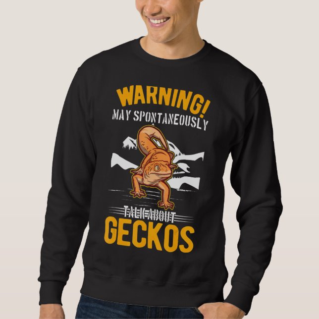 Sudadera Que Hable Espontáneamente De Geckos (Anverso)