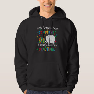 Sudadera Qué hace diferente al niño autista Mamá elefante A
