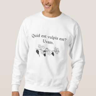 Sudadera ¿Qué hace el zorro dice?  Uvas amargas