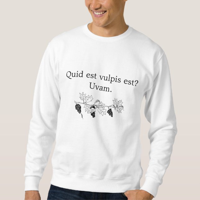 Sudadera ¿Qué hace el zorro dice?  Uvas amargas (Anverso)