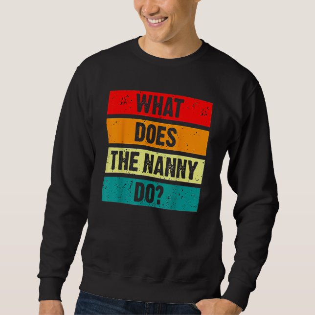 Sudadera ¿Qué hace la nana con las esposas? 1 (Anverso)