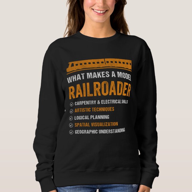 Sudadera Qué hace que un ferroviario modelo Carpintería y e (Anverso)