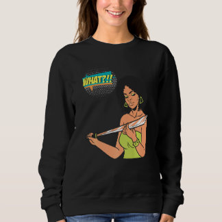 Sudadera Qué Halloween Melanina Mujer De Piel Morena Reina