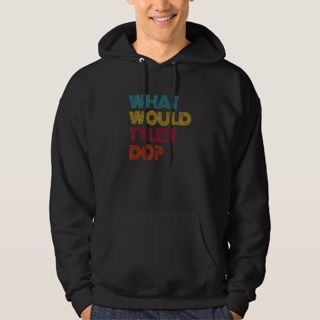 Sudadera Qué haría Tyler amo a Tyler (Anverso)