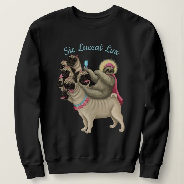 Sudadera Que haya luz - eslogan de Babel (Anverso del diseño)