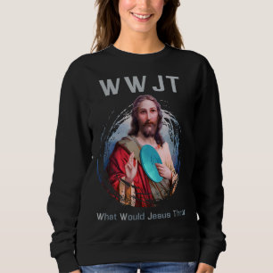 Sudadera ¿Qué lanzaría Jesús a los divertidos hombres y muj