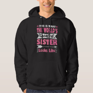 Sudadera Qué lindo es lo que una hermana mayor parece el dí