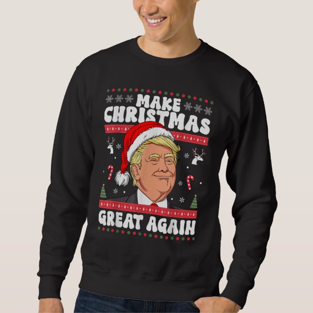 Sudadera Que los Navidades vuelvan a ser divertidos, Donald (Anverso)