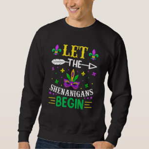 Sudadera Que Los Shenanigans Empiecen La Máscara De Nueva O